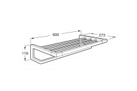 ESTANTE TOALLERO 60cm TEMPO ROCA